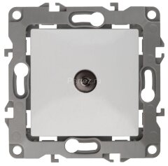 Розетка телевизионная одиночная TV 1мод. Эра12 12-3101-01 IP20 бел. Эра Б0014705