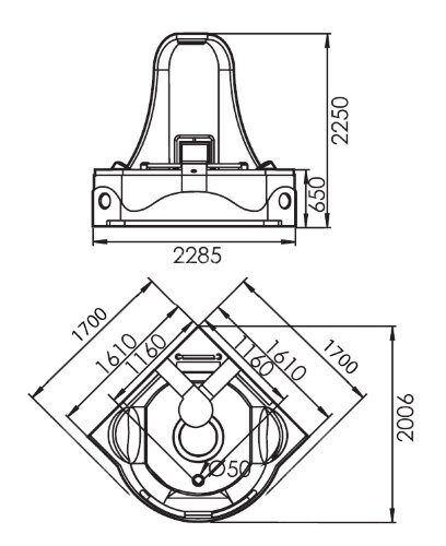 Акриловая ванна Gemy G9070 K