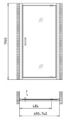 Душевая дверь Gemy Sunny Bay S28130