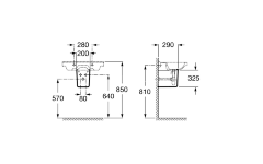 Полупьедестал для раковины Roca DEBBA (7.3379.9.100.Y)