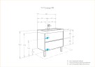 Тумба под раковину AQUATON Сканди 90 подвесная, дуб рустикальный (1A251901SDZ90)