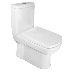 Унитаз-компакт Kale BASICS напольный, безободковый, в комплекте с бачком, сиденьем микролифт и армат