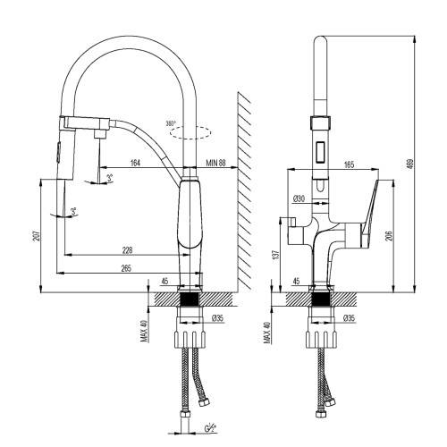 Смеситель Lemark Bronx LM3761MW для кухни с подключением к фильтру с питьевой водой