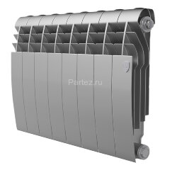 Биметаллический радиатор Royal Thermo BiLiner Silver Satin 350/87-10