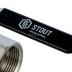 Кран шаровой полнопроходной ВР/НР рычаг 1. 1/4&quot; Stout