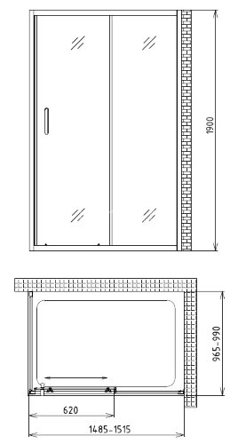 Душевой уголок Gemy Victoria S30191CM-A100M