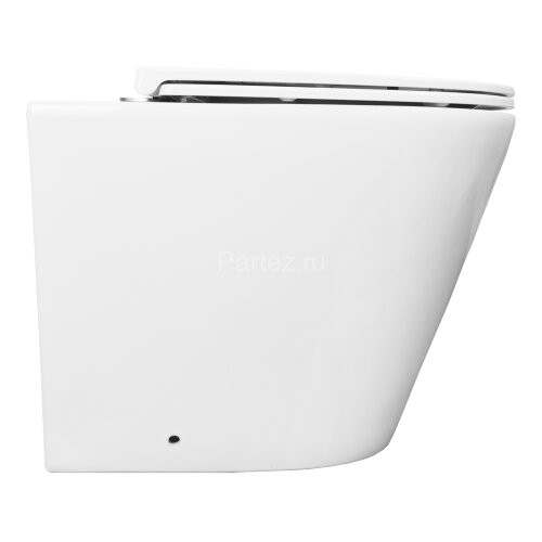 Унитаз приставной Azario 580х360х430 безободковый, быстросъемное сиденье микролифт, с системой смыва