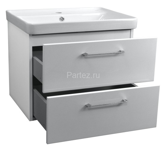 Комплект тумба Azario Ника 70 710х470х560 подвесная с раковиной Monte 70 белый матовый (CS00080144)