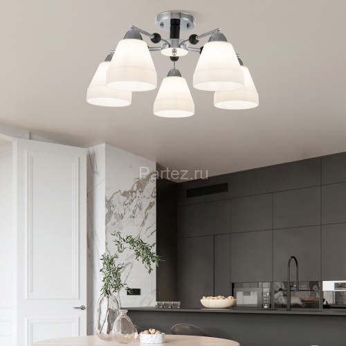 Потолочная люстра Arte Milano 325119/5 CR+BK