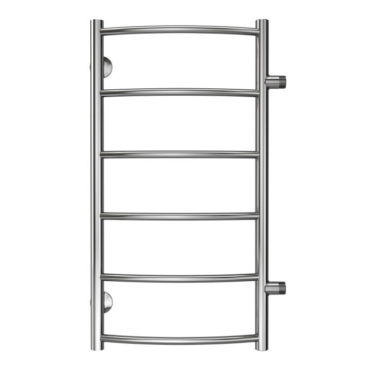 Полотенцесушитель водяной AZARIO VERONA 400/800 6 секций, боковое подключение, 1", хром (AZ04548)
