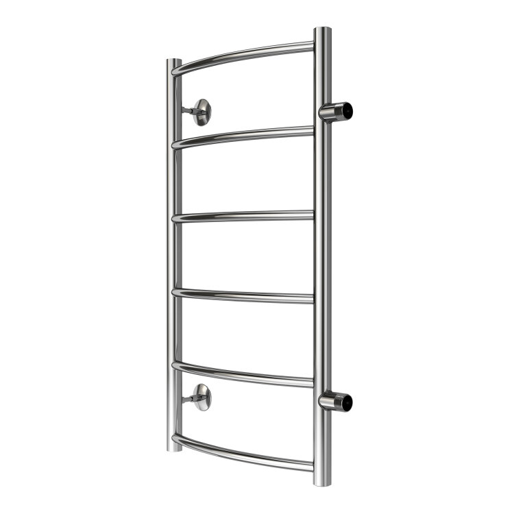 Полотенцесушитель водяной AZARIO VERONA 400/800 6 секций, боковое подключение, 1", хром (AZ04548)