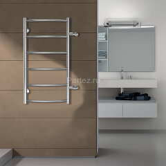 Полотенцесушитель водяной AZARIO VERONA 400/800 6 секций, боковое подключение, 1&quot;, хром (AZ04548)