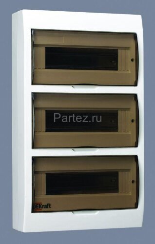 Корпус навесной ЩРН-П-36 36мод. IP41 пластик. DEKraft 31014DEK