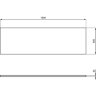 Фронтальная панель 1800 для прямоугольной ванны Ideal Standard i.life, акрил, белый (T478601)