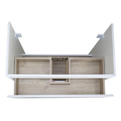 Комплект тумба Мила 80Н 815х470х870 напольная, с раковиной Tempo 80 (CS00091366)