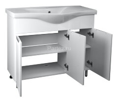 Комплект тумба Стиль- 100 1000х830х445 напольная, с раковиной Basic 100 (CS00079170)