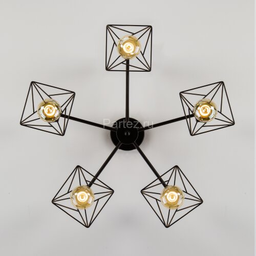 Потолочная люстра Eurosvet 70107/5 черный