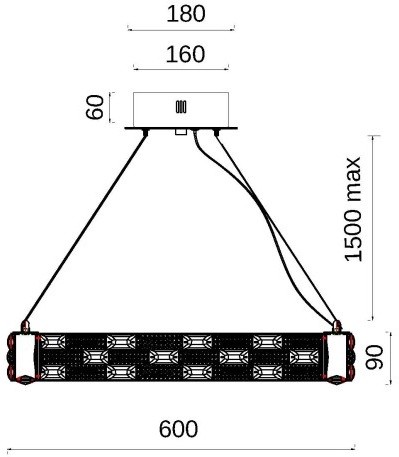 Подвесная люстра Fluorite FL1052-7P