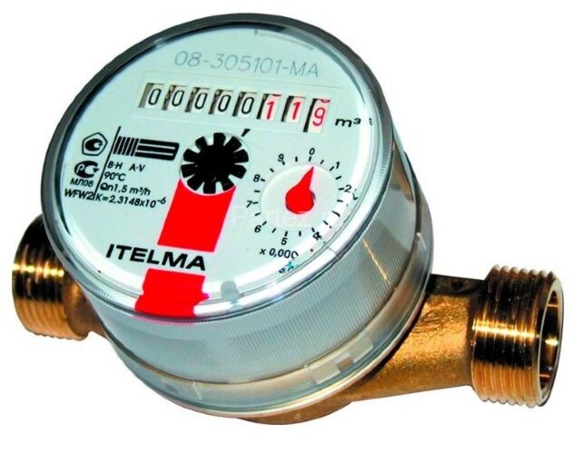 Счетчик г/в ITELMA-WFW 20.D110 Ду15, L=110мм