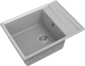 Кухонная мойка GRANFEST LEVEL 660L 660х500 1-чаша+крыло, серый