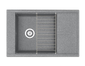 Кухонная мойка AQUATON Делия 78, серая (1A715132DE230)