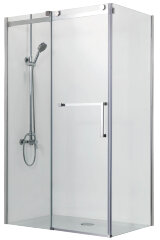 Душевое ограждение Azario VANCOUVER 1000х1200х2000 L, без поддона, прозрачное стекло 8 мм, цвет профиля серебро (AZ-NKF1131L 1000)