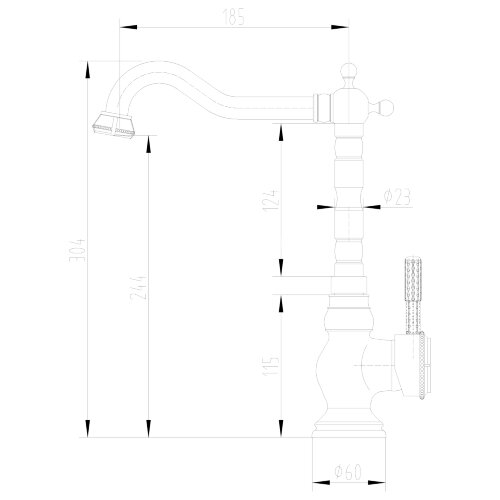 Смеситель Lemark Jasmine LM6645ORB для кухни