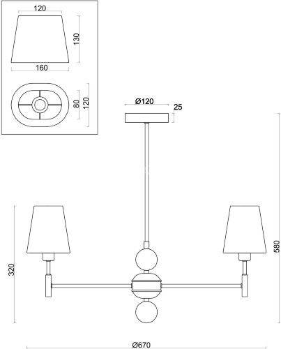 Потолочная люстра Freya FR2028PL-03N