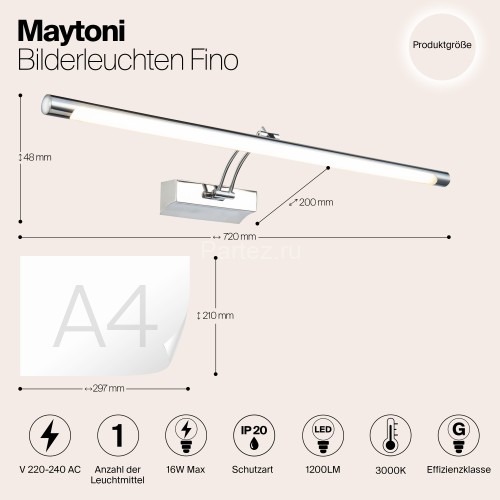 Подсветка для картин Maytoni MIR003WL-L16CH