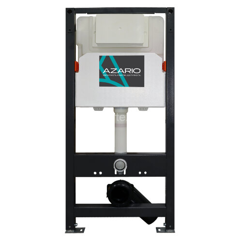 Сет AZARIO NEW Инсталляция для подвесного унитаза 3/6л +подвесной унитаз Azario Navio безободковый в