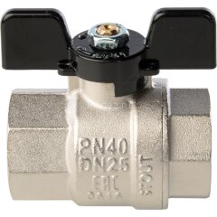 Кран шаровой полнопроходной ВР/ВР бабочка 1&quot; Stout