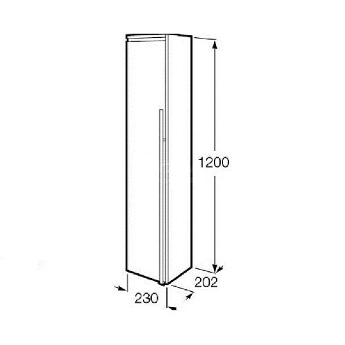 Шкаф-колонна Roca ANETO, левая, белая