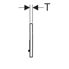 Кнопка смыва Geberit Sigma0, двойной смыв, черный