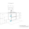 Тумба под раковину Aquaton Сканди 55 532x510x427 подвесная, белая (1A251701SD010)