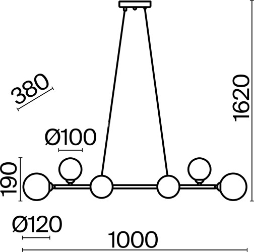 Подвесной светильник Freya FR5222PL-08B