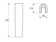 Пьедестал Cersanit STREET FUSION (Nature, Strim,CITY)