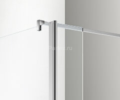 Душевая перегородка Azario CHICAGO 1200х1950 прозрачное стекло 8 мм, подвижная доп.перегородка 50 см, цвет профиля серебро (AZ-NAR6321 1200)