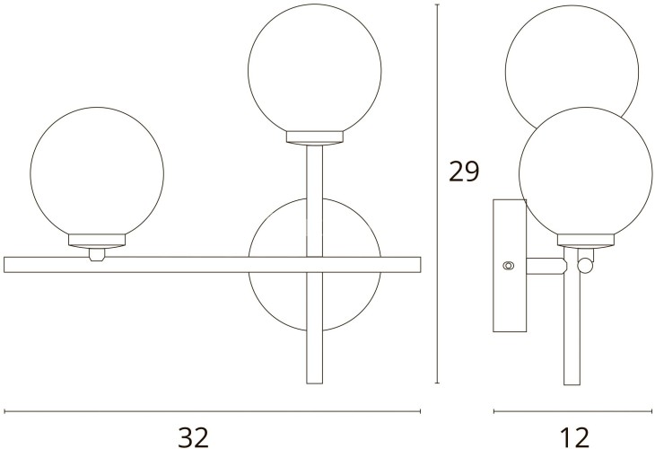 Бра Arte Lamp A3988AP-2AB