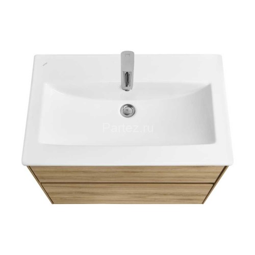 Тумба под раковину Aquaton Либерти 75, 2 ящика, дуб эльвезия (1A279501LYC70)