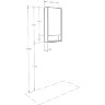Зеркальный шкаф Aquaton Сканди 45 Белый (1A252002SD010)