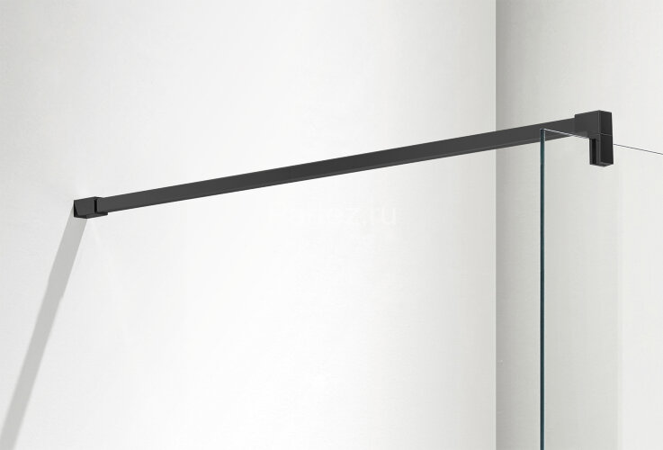 Душевая перегородка Azario CHICAGO Walk-in 1000x1950 прозрачное стекло 8 мм, цвет профиля черный (AZ-NAR6310 1000 Black)