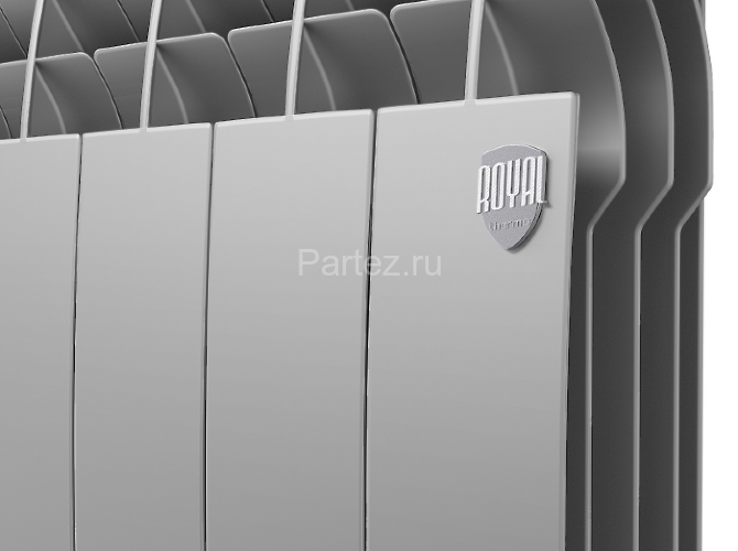 Радиатор Royal Thermo BiLiner 500 /Silver Satin VR - 8 секц.