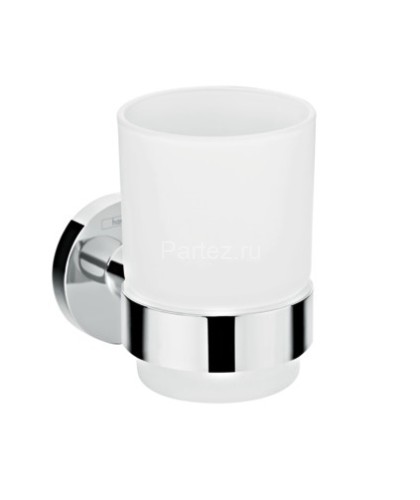 Стакан для зубных щеток Hansgrohe Logis Universal стекло, хром (41718000)