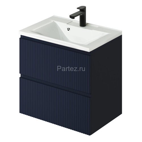 Комплект тумба Итана Kate 65 (642х442х640) подвесная, с раковиной Milena 65, океания (CS00090003)