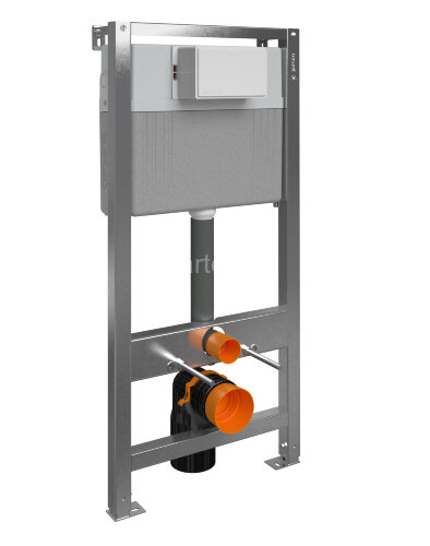 Инсталляция AQUA 50 QF для унитаза пневматическая оцинкованная