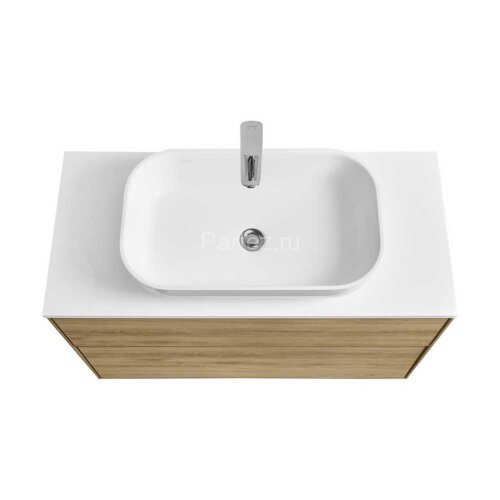 Тумба под раковину Aquaton Либерти 100, 2 ящика, дуб эльвезия (1A279601LYC70)