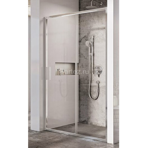 Душевая дверь Ravak раздвижная 110х195, толщина полотна 6мм универсальная, цвет профиля хром
