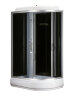 Душевая кабина LORANTO 120х80х215 левосторонняя, поддон 20 см, прозрачное стекло 4 мм, черная (CS-66120-20 L G)