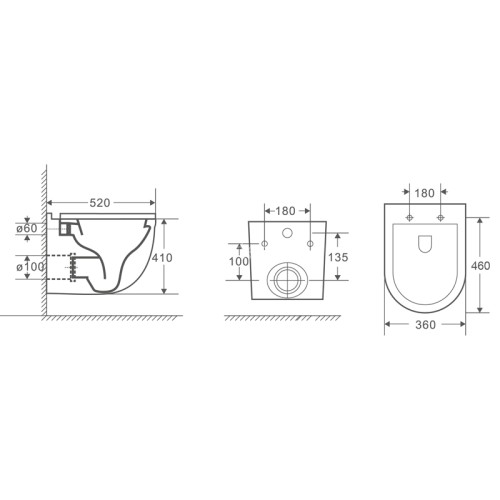 Сет LORANTO Инсталляция + Azario Fora унитаз подвесной безободковый (4501+AZ-0017 E-R)