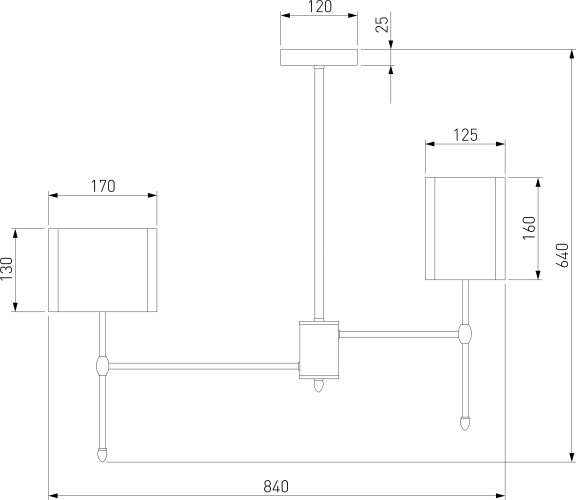 Потолочная люстра Eurosvet 60162/8 латунь
